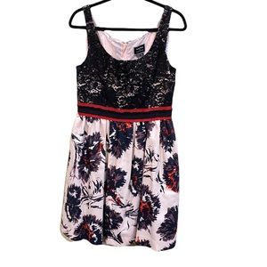 Anthropology Peter Som Made in Kind Brushstrokes Blossoms Dress 10 NWT